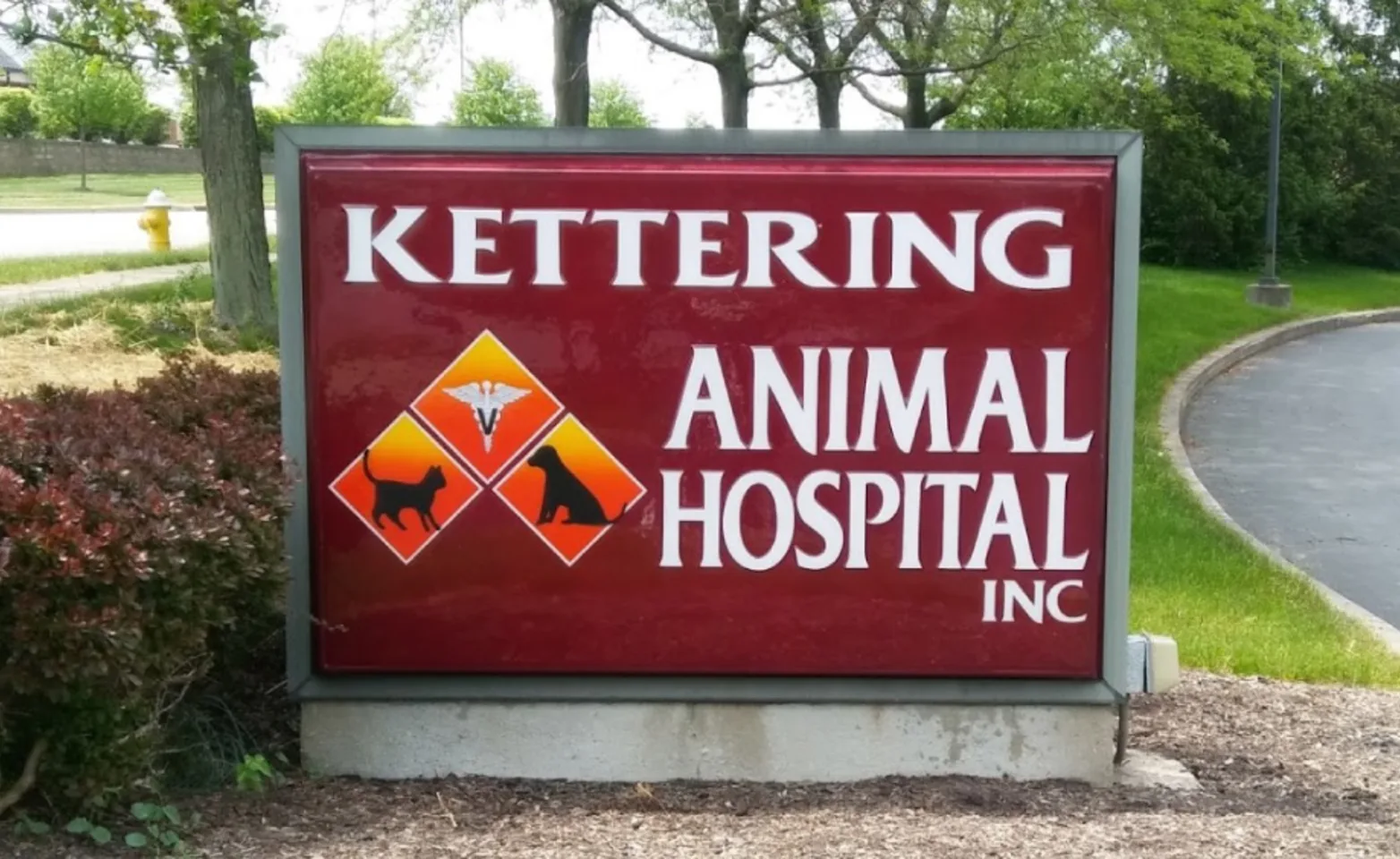 Front signage for Kettering Animal Hospital